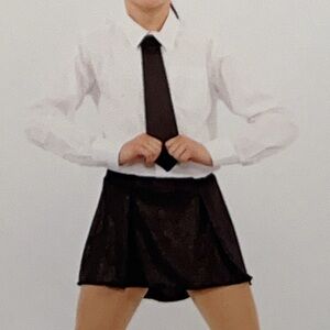 Kids Black and White Dance Costume